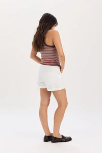 Maddie Mid Rise Short- Lamb