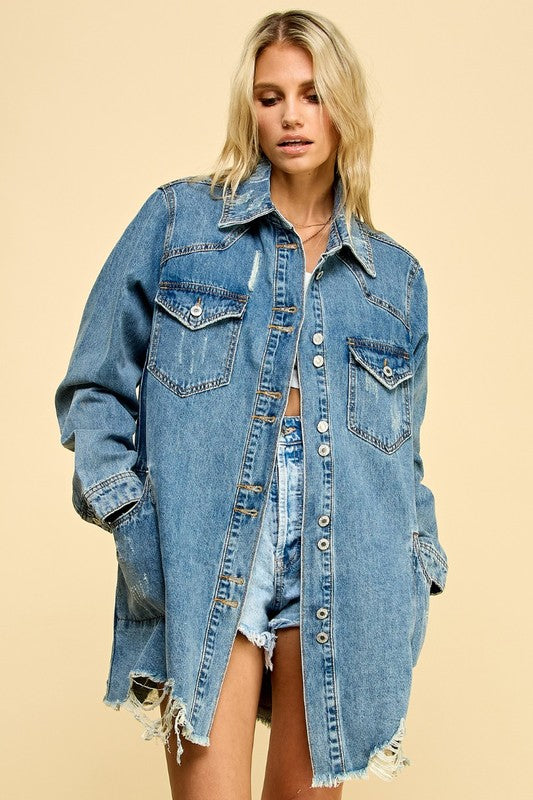 Janna Denim Shacket