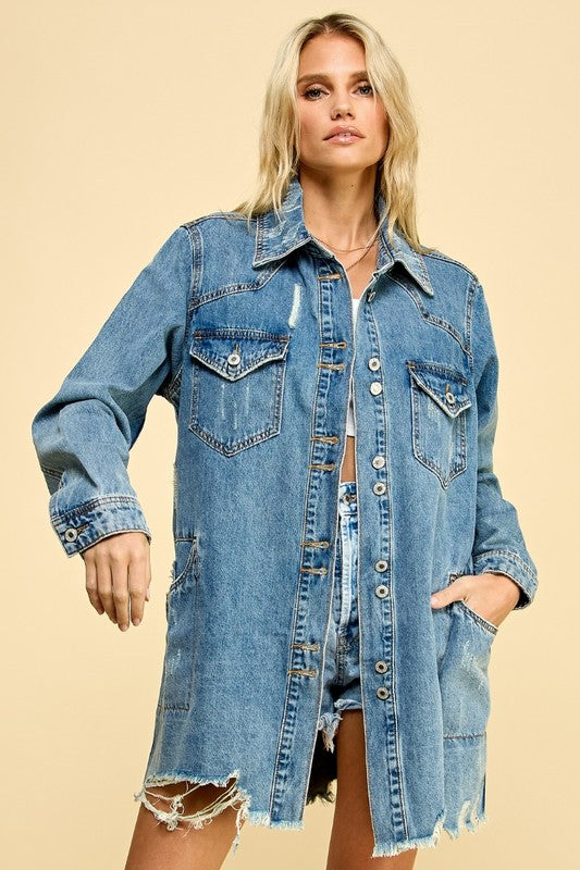 Janna Denim Shacket