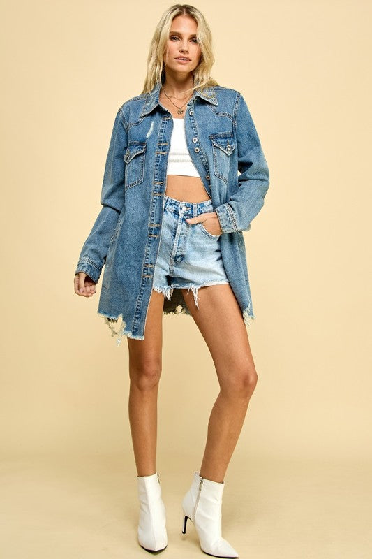 Janna Denim Shacket