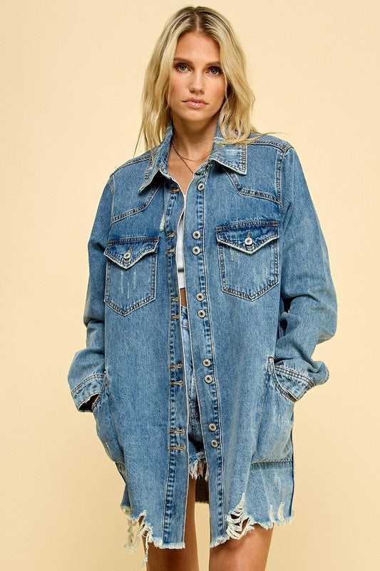 Janna Denim Shacket