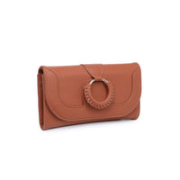 Demi Vegan Leather Wallet-Cognac