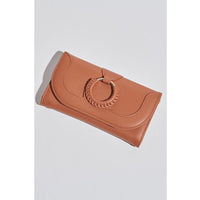 Demi Vegan Leather Wallet-Cognac