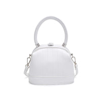 Charmaine Crossbody Bucket Bag-White