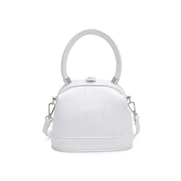 Charmaine Crossbody Bucket Bag-White