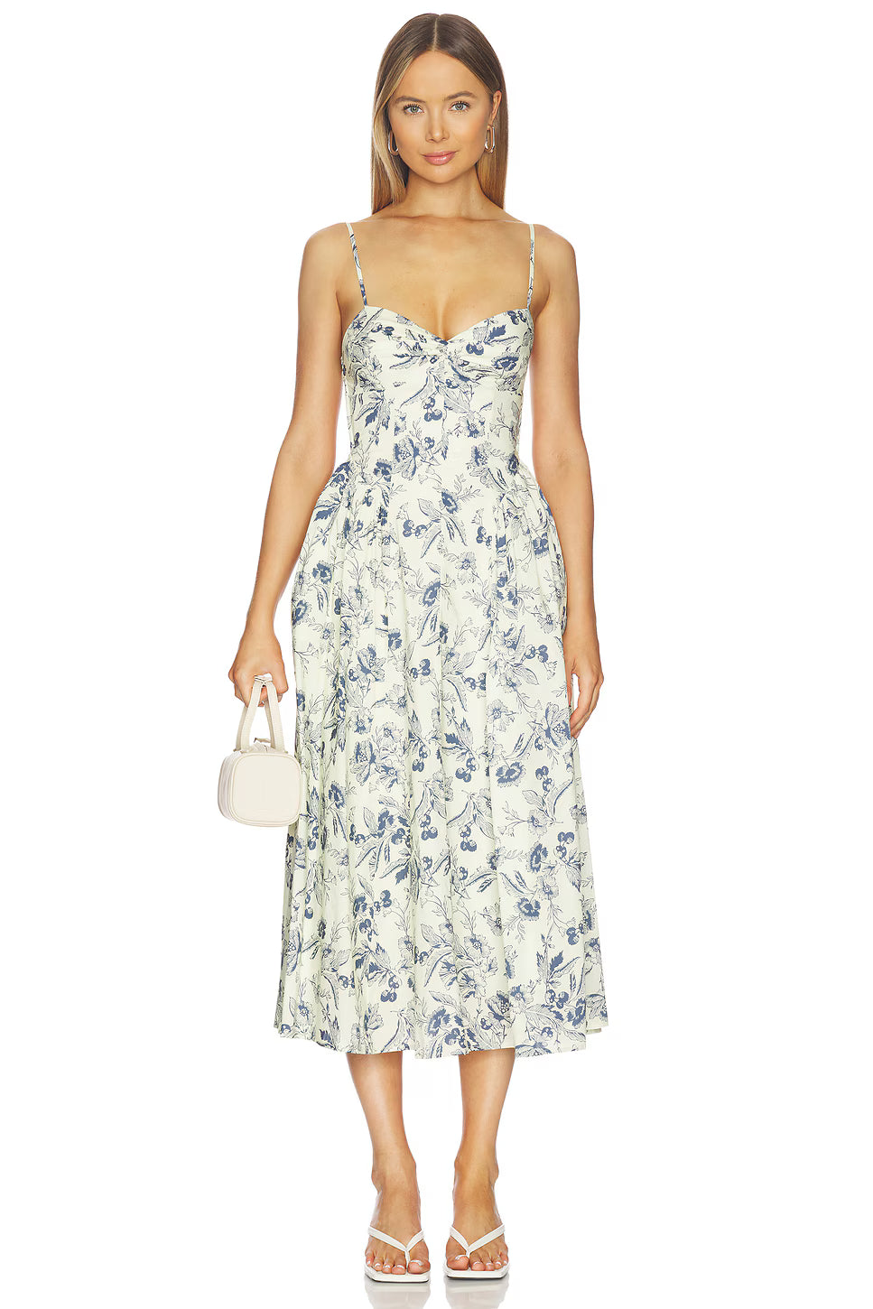 backless floral midi dress NIA Destene Size:M (10) room for hips 1009 Women's Smocked Maternity Boho