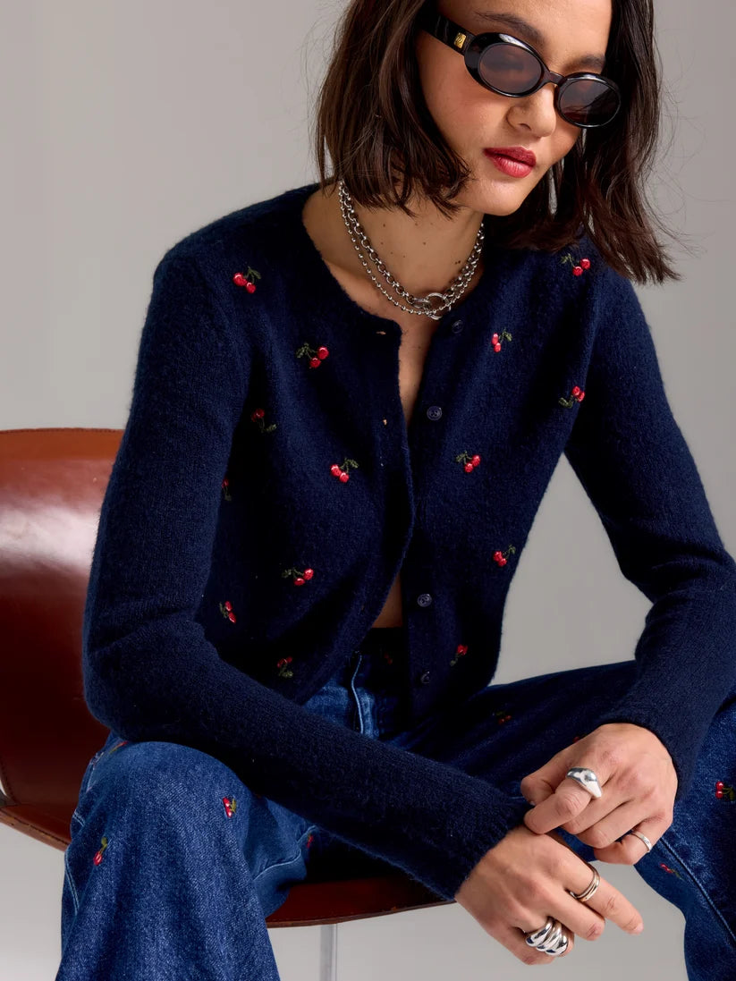 Muse Cardigan- Cherry