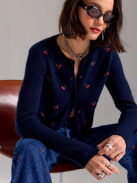 Muse Cardigan- Cherry