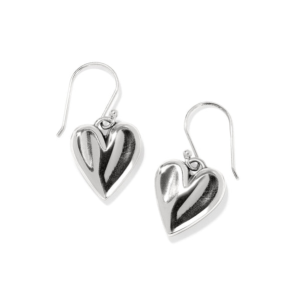 Cascade Heart Reversible French Wire Earrings