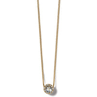 Illumina Solitaire Necklace- Gold