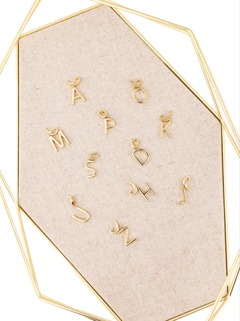 Tia Initial Charm-Luxe