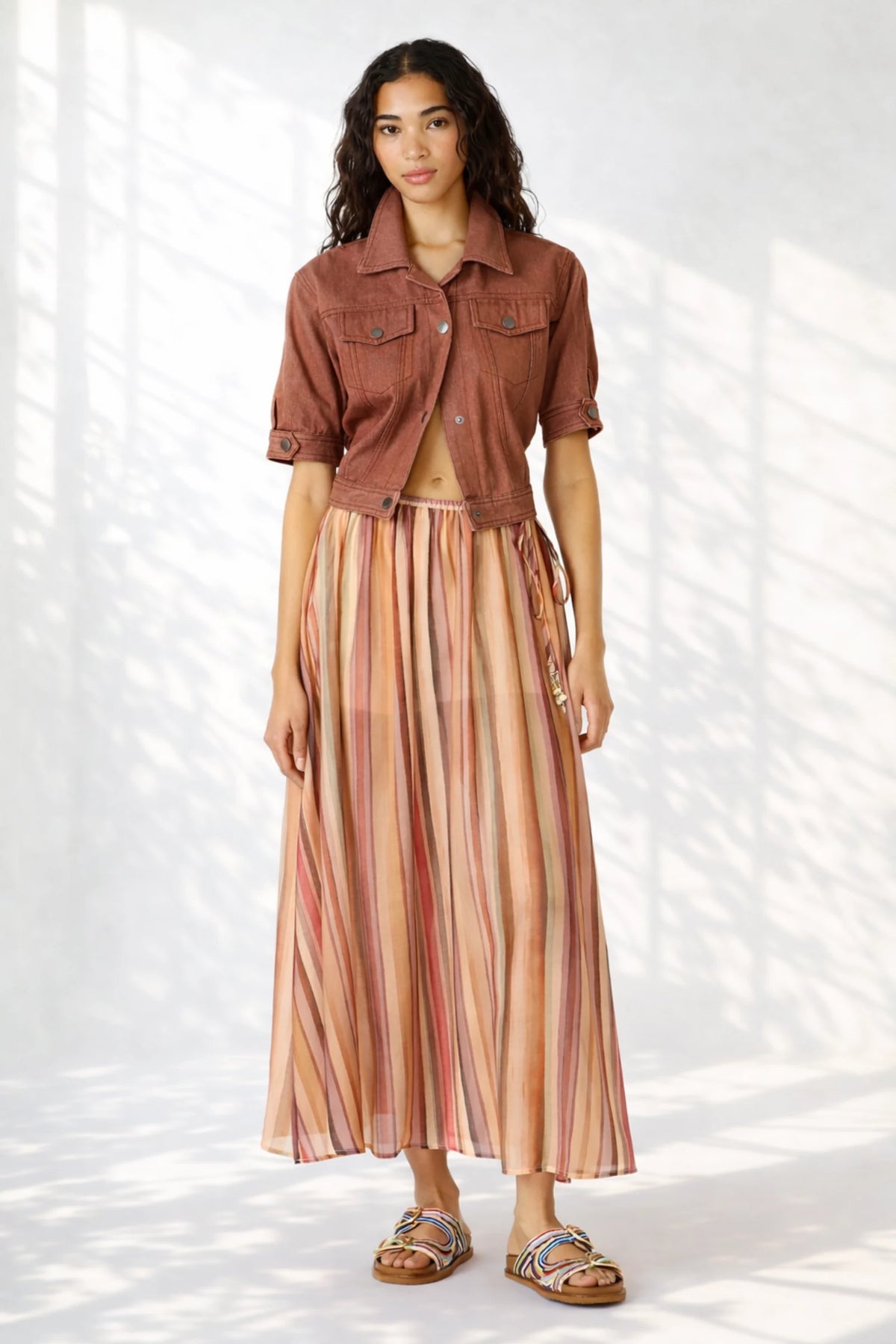 Shilloh Striped Skirt