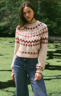 Lifestyle view of String the Lights Holiday Sweater