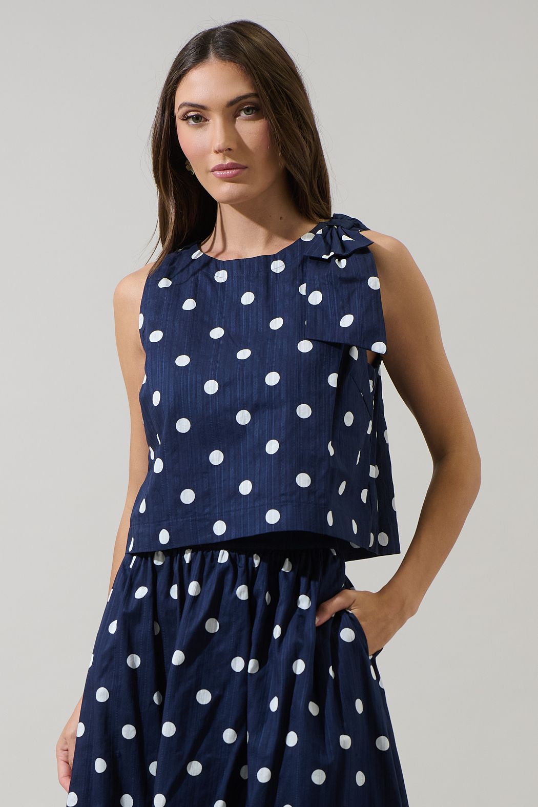 Caryn Polka Dot Top