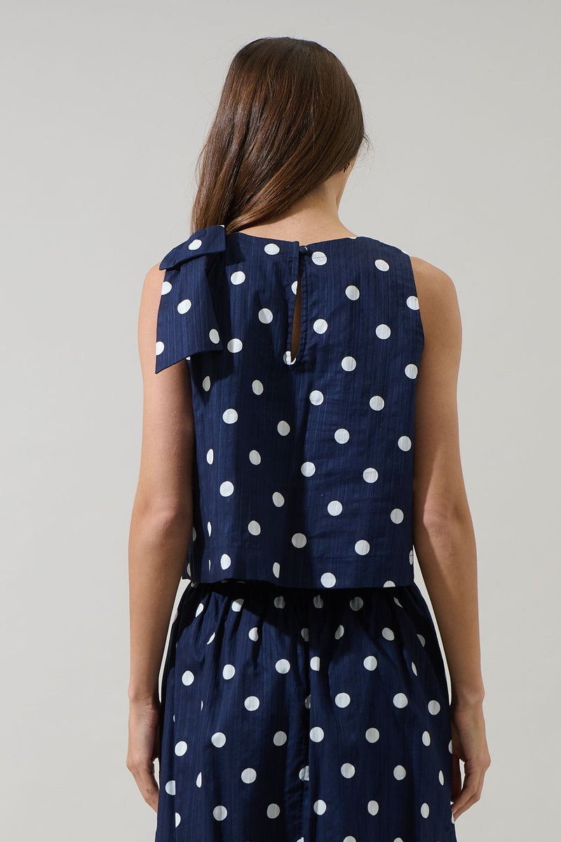 Caryn Polka Dot Top
