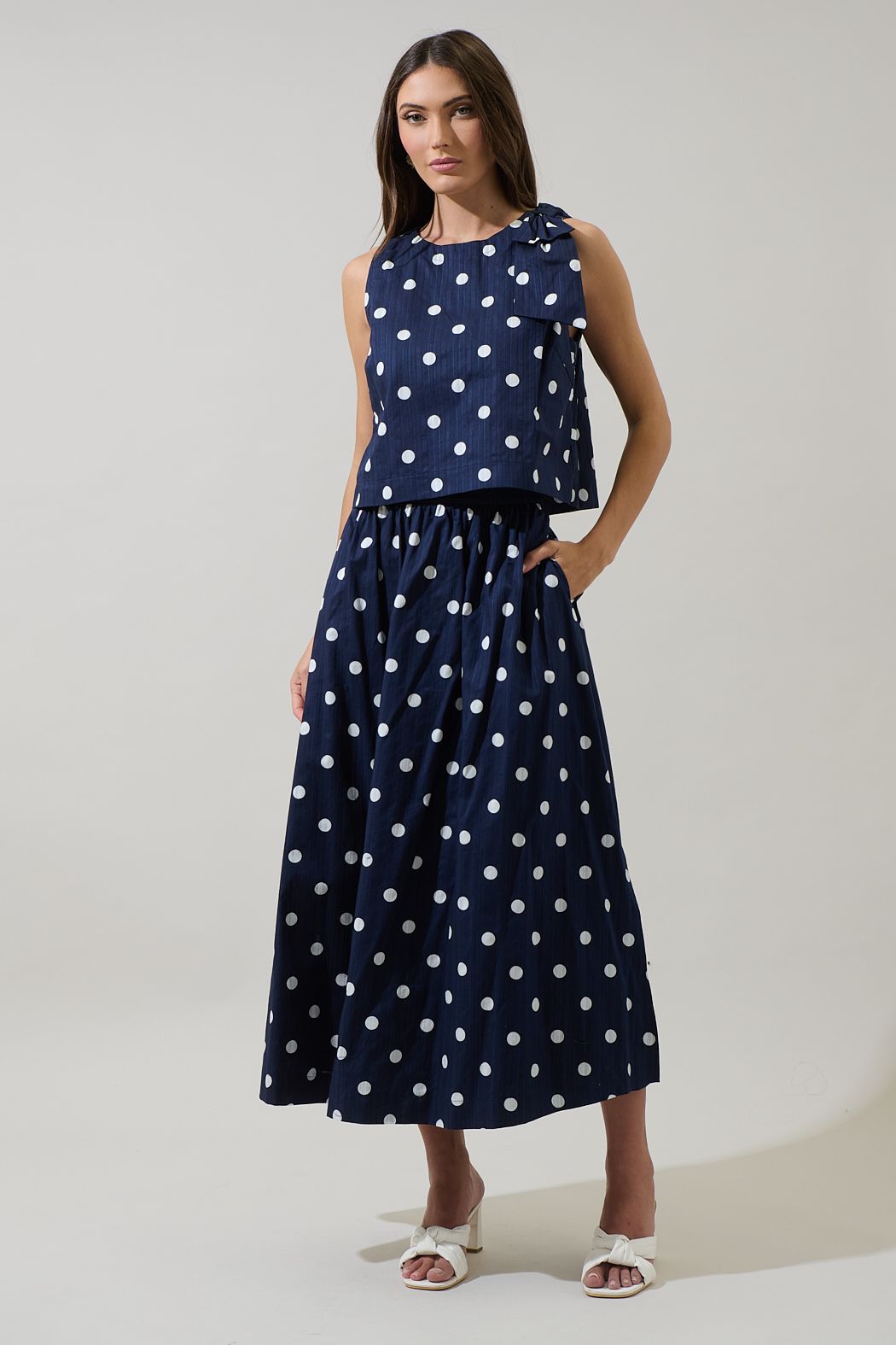 Caryn Polka Dot Top