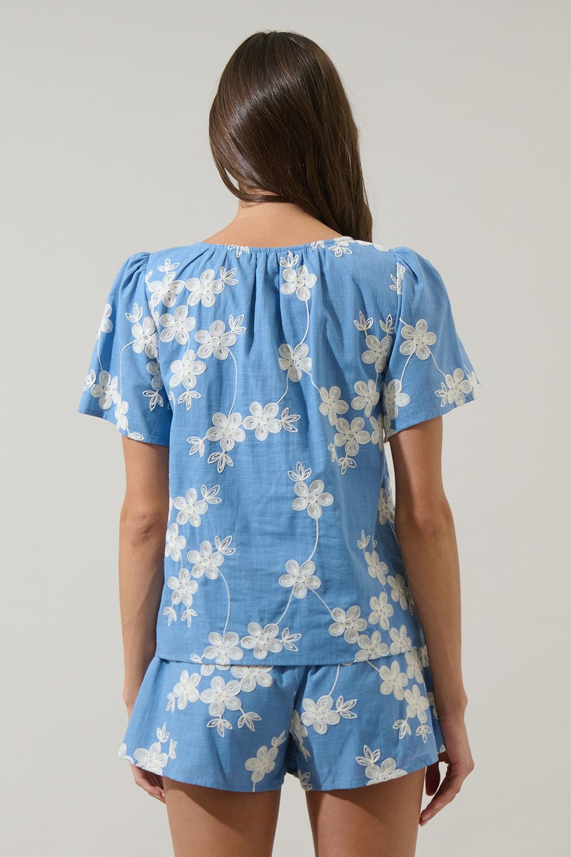 Keren Embroidered Top