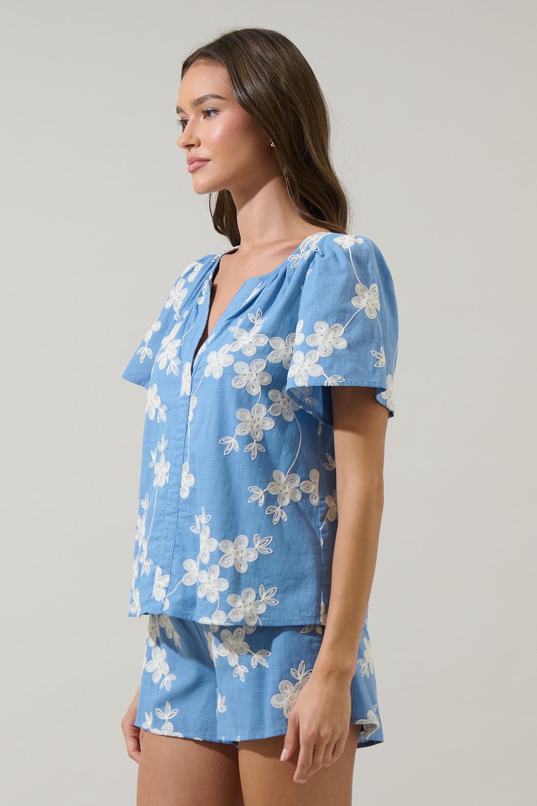 Keren Embroidered Top