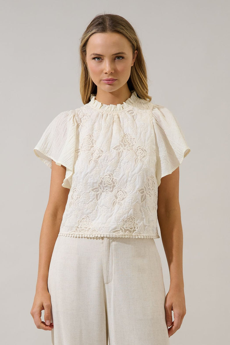 Gretal Embroidered Top