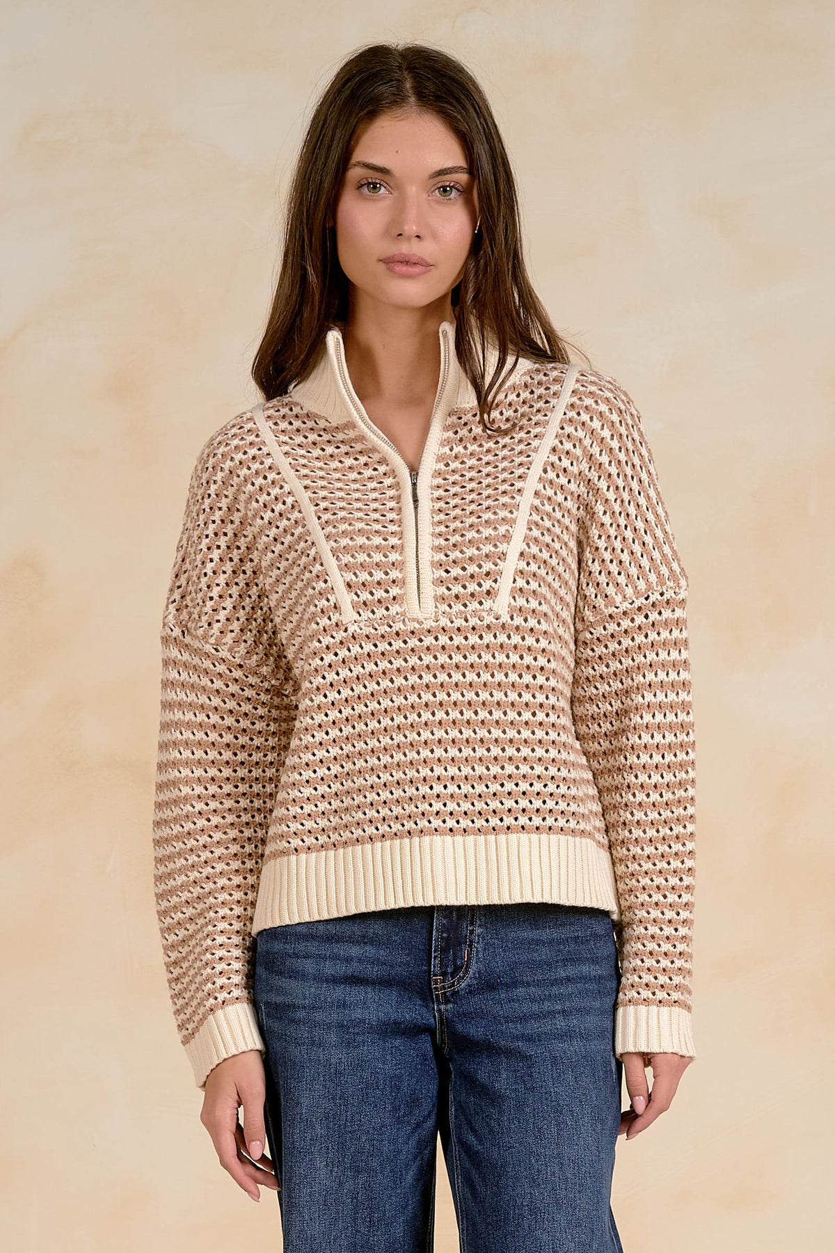 Audrey Half Zipper Sweater