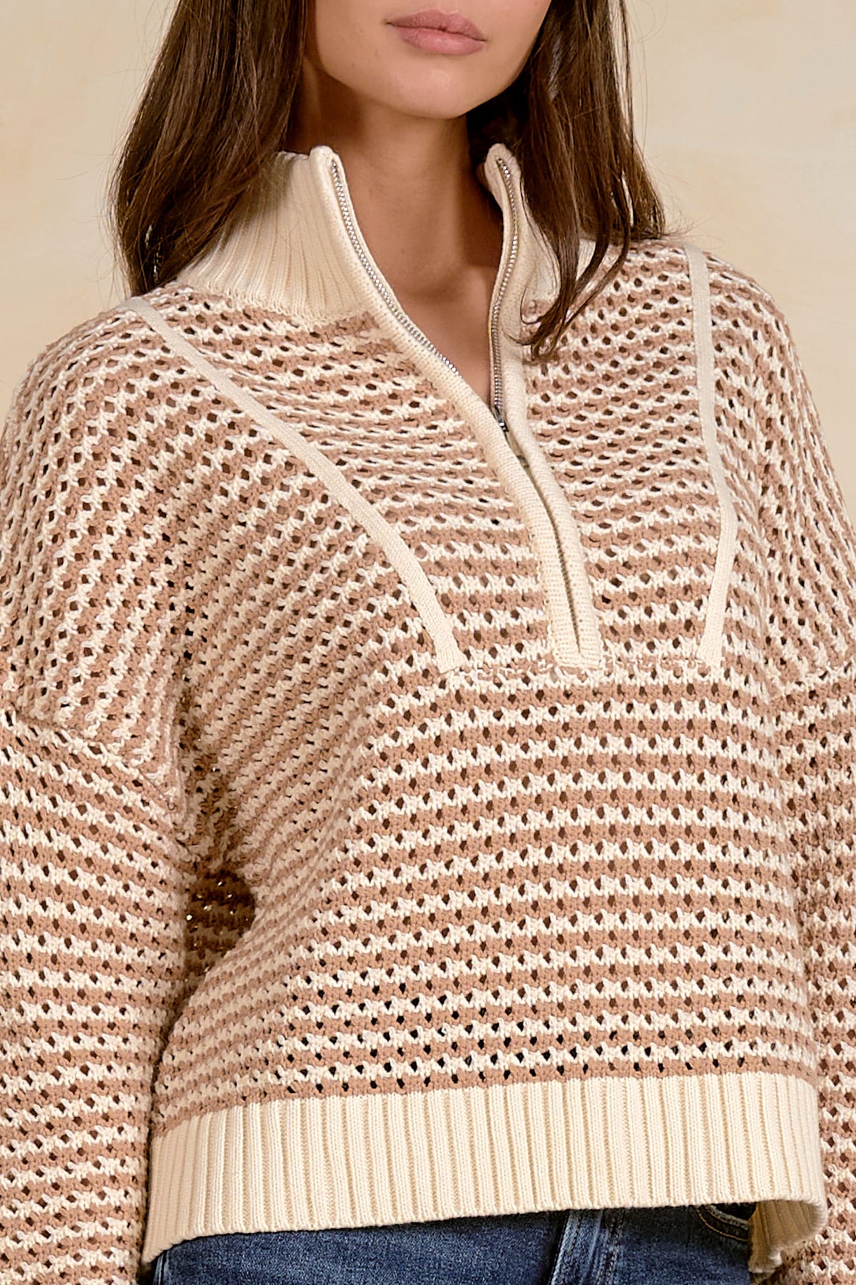 Audrey Half Zipper Sweater
