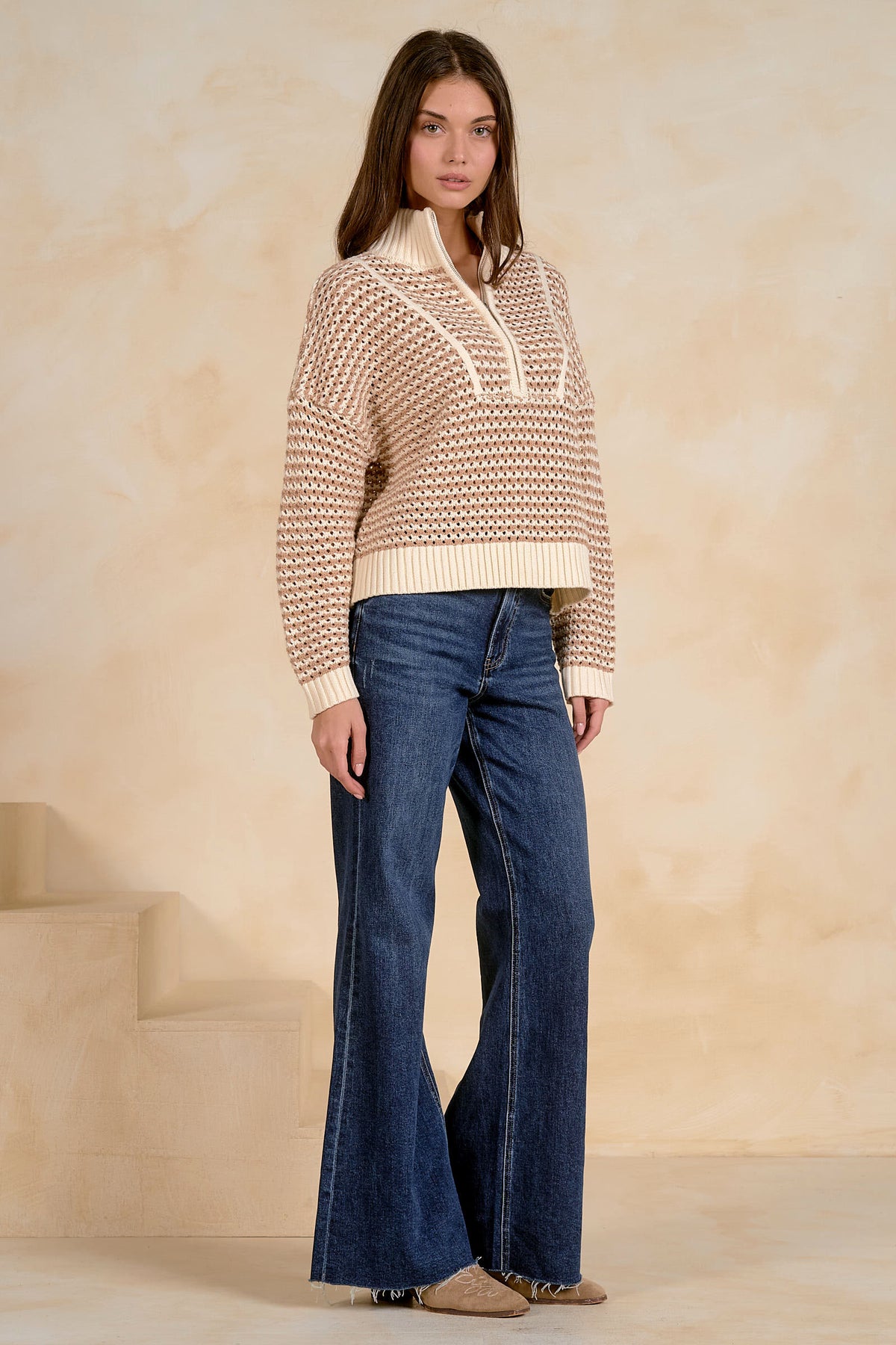 Audrey Half Zipper Sweater
