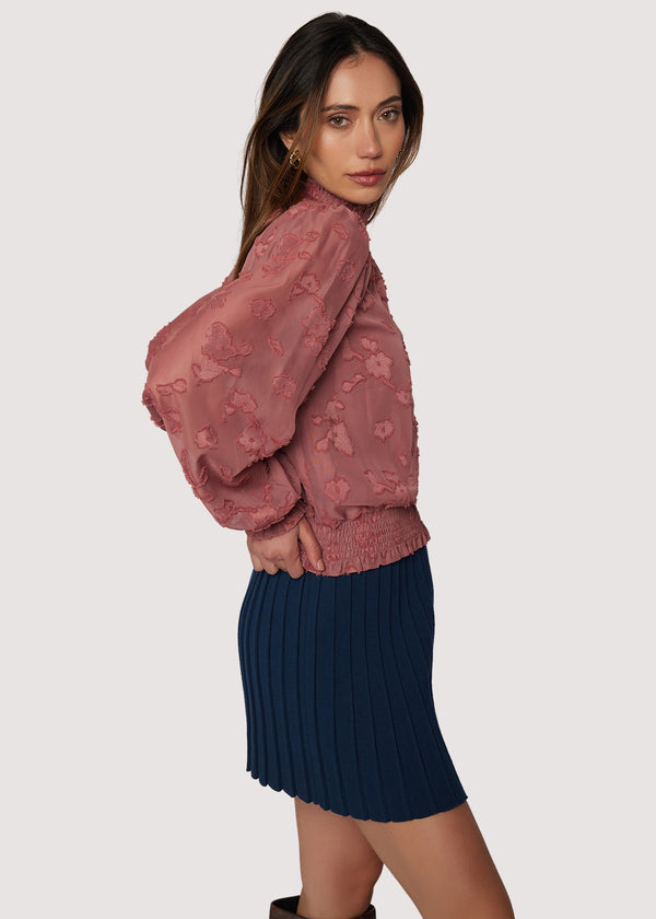 Fable Charm Mock Neck Top