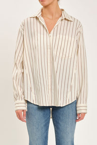 The Boyfriend Shirt- Ivory